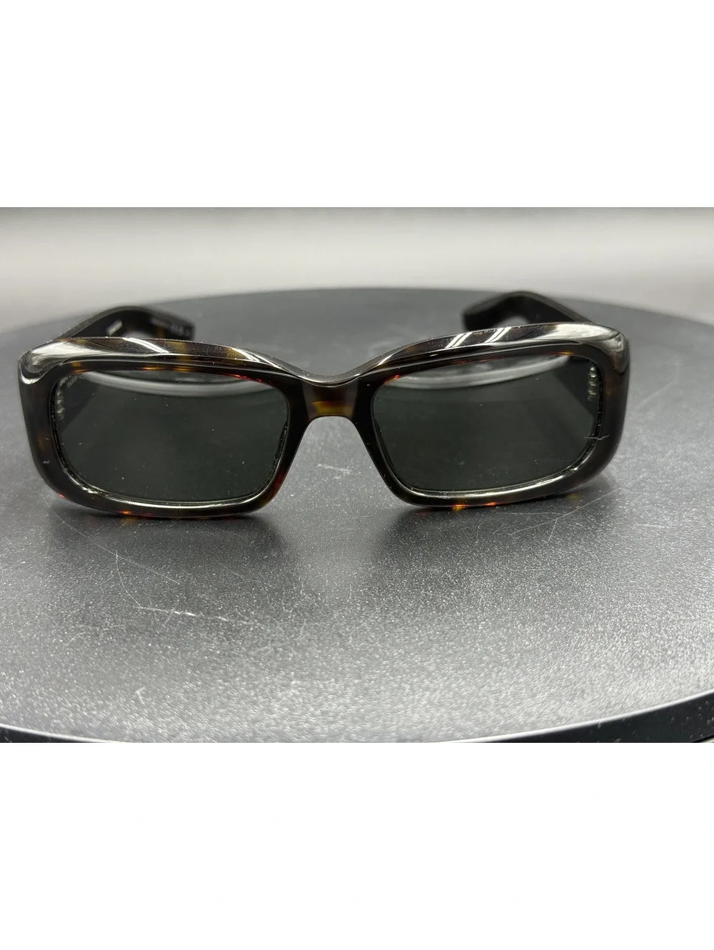 Saint Laurent SL 809 Tortoiseshell Rectangular Sunglasses - Picture 2 of 12